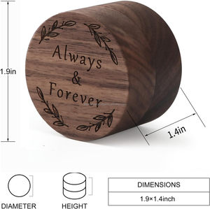 Caja de anillo de madera Vintage Premium, joyero portátil hecho a mano con soporte de anillo para bodas, compromisos, venta al por mayor disponible - Product Image 4