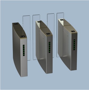 Tornello <span class=keywords><strong>Scorrevole</strong></span> Automatico Anxia in Acciaio Inox 304 a Tutta Altezza per Controllo Accessi Pedonali in Palestra con Carta RFID - Product Image 4