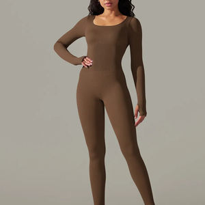 Conjuntos casuales de verano para mujer, mono de yoga de una pieza, transpirable, sin costuras, talla grande, para mujer - Product Image 3