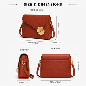 Custom Fashion Summer New Women's Solid Color Small <b>Square</b> Bag Leather Luxury Women's Brand Handbag - Product Image 5