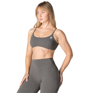 Soutien-gorge de sport minimaliste pour femme, doux et extensible, idéal pour le yoga, la gym et l'entraînement, coupe confortable, profil bas, haut de sport actif - Product Image 2