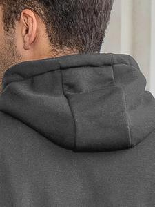 Conjunto deportivo holgado y moderno con sudadera extragrande, tela suave y pantalones anchos a la moda. - Product Image 4