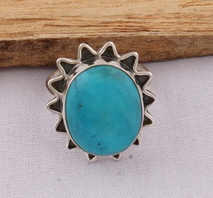 Handcrafted 925 Sterling <b>Silver</b> Amethyst Classic Bezel Setting Vintage Oval Gemstone Sunburst Sawtooth Border <b>Statement</b> <b>Ring</b> - Product Image 4