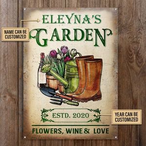 Panneau de fleurs en métal personnalisé pour la décoration murale du jardin - Vintage, fait main, sur mesure - Product Image 5