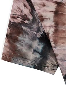 Camisetas Tie Dye de Moda para Mujer, Logotipo Personalizado, Camisetas Tie Dye de Algodón de Alta Calidad para Mujer en Venta a Bajo Precio OEM - Product Image 3
