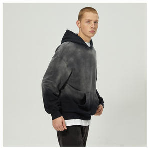 Sweat à capuche personnalisé pour homme et femme, 100% coton, coupe-vent, écologique, hiver, 400 g/m², molleton lourd - Product Image 2