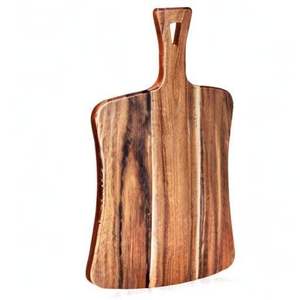 Planche à découper en bois artisanale pour la cuisine, planche à découper en bois naturel pour couper et servir à prix avantageux - Product Image 2