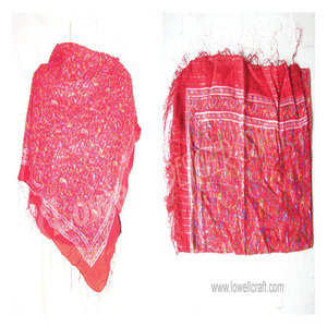 Pañuelo de Algodón Cuadrado para Mujer, Estilo Veraniego, Ligero, Transpirable, Chal Tradicional para Clima Cálido, Elegante, Suave y Moderno para Cabeza y Cuello - Product Image 2