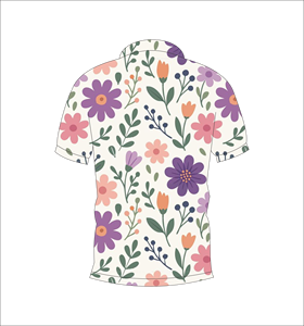 เสื้อโปโลพิมพ์ลายดอกไม้สำหรับผู้ชาย แขนสั้น สวมใส่สบาย เหมาะสำหรับฤดูร้อน เล่นกอล์ฟ น้ำหนักเบา มีปก แฟชั่น - Product Image 6