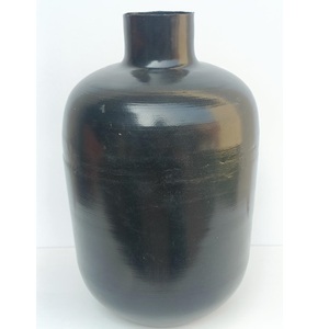 Modern Handcrafted Textured Metal <b>Vase</b> <b>Unique</b> Geometric Decorative Vessel Minimalist Tabletop Centrepiece for Home Decor - Product Image 4