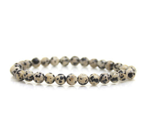 Bracelet en jaspe Dalmation métaphysique fait main de qualité supérieure, perles d'agate, articles authentiques, achat en gros chez AMAYRA CRYSTALS - Product Image 4