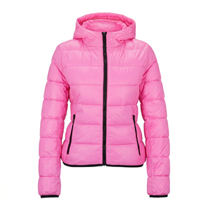 Chaqueta Acolchada Ligera Impermeable Ecológica para Mujer 2026 al por Mayor, Transpirable, Cortavientos, con Cuello Vuelto, Personalizada para Invierno - Product Image 1