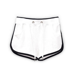 Pantalones cortos tipo jogger de poliéster y algodón lavados para mujer, cintura elástica, informales, para gimnasio y ropa deportiva de talla grande - Product Image 2
