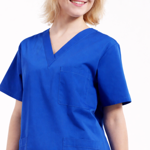 New Style Custom Printed Logo Woven ODM <b>Scrub</b> <b>Sets</b> Unisex Plus Size Stretchy Spandex Hospital - Product Image 1