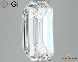 เพชรทรงมรกต CVD สร้างในห้องปฏิบัติการ น้ำหนัก 6.00 กะรัต ได้รับการรับรองจาก IGI สี F ความสะอาด VVS2 สร้างสรรค์เครื่องประดับของคุณเอง - Product Image 5