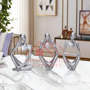 Escultura de estatua de Thinker abstracto para sala de estar, dormitorio y sala de estudio, Interior moderno, escultura de figura humana nueva - Product Image 6