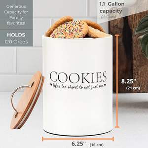 Tarro de Almacenamiento de Cocina de Metal Resistente y Duradero con Acabado Liso y Revestimiento Antioxidante, Marca Privada - Product Image 5