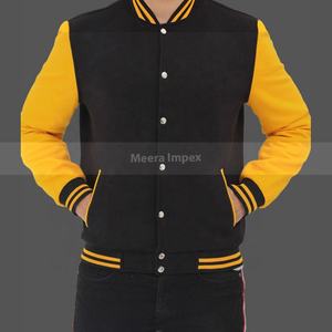 Chaqueta bomber de manga larga para hombre, chaqueta de cuerpo personalizado de alta calidad - Product Image 3