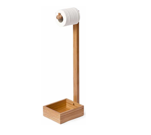 Soporte de metal y madera para rollos de papel higiénico, organizador de almacenamiento, accesorios de baño, nuevo soporte artesanal de madera para rollos de papel. - Product Image 6