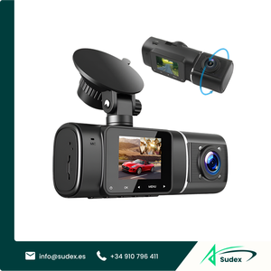 Cámara para Auto Sudex DC-2D01 de Doble Lente, Delantera y Trasera, 1080P, Monitor de Estacionamiento, Grabación en Bucle, Sistema de Seguridad para Vehículos - Product Image 1