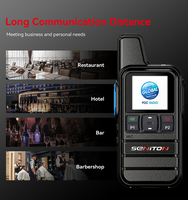 Radio bidirectionnelle portable 4G POC longue portée 10 000 km pour réseau mondial, avec support SIM et GPS, idéale pour divers scénarios