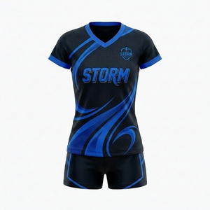 Maillot de volley-ball pour homme haute performance à manches courtes - Tissu respirant 100% polyester, impression personnalisée, coupe ergonomique durable - Product Image 1