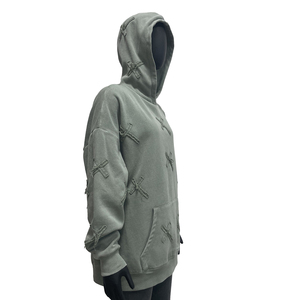High Quality Women's <b>Hoodies</b> New Fashion Hip Hop Style Loose Solid Color Long Sleeve Cropped Fitness Casual Wear <b>Workout</b> Hoodie - Product Image 5
