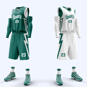 Ensemble de maillots de basket-ball sans manches pour hommes personnalisés, impression sublimée, polyester à séchage rapide, vêtements de sport d'été, coupe régulière pour adultes - Product Image 6