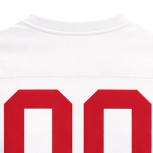 เสื้อฟุตบอลแบบคอวี ผลิตตามสั่ง ย้อมสีแบบ Sublimation เต็มตัว ผ้าโพลีเอสเตอร์ 100% ระบายเหงื่อได้ดี ชุดทีม OEM ขายส่ง - Product Image 6