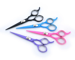 Multi Colors <b>Barber</b> Hair Cutting Scissors Thinning Hairdressing Scissors Salon Hairdressing Scissors <b>Set</b> - Product Image 1