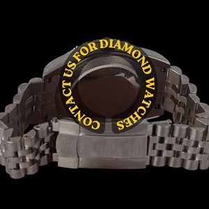 สายนาฬิกาเงินแท้ 925 พรีเมียม พร้อมตัวเรือนทรงกลมแบบมีขอบ หน้าปัดสีฟ้า และคุณสมบัติคลาสสิก กลไกควอตซ์ นาฬิกาข้อมือดีไซน์โดดเด่น - Product Image 5