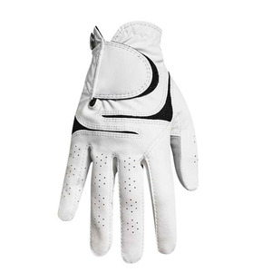 Men's Women's Anti-Slip Golf <b>Gloves</b> Hook Loop Closure Breathable Cabretta Leather Customizable Logo Packaging Sports Reasonable - Product Image 4
