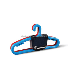 ราวตากผ้าอเนกประสงค์พับได้มีที่แขวนเสื้อผ้าสีชมพู - Product Image 2