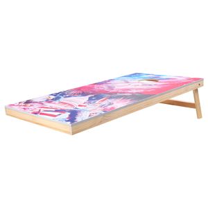 Set da Cornhole in Legno Massello Portatile 4x2 piedi, Tavole da Gioco per Interni ed Esterni per Adulti - Product Image 3
