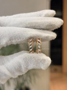Pendientes de aro con diamantes marquise cultivados en laboratorio de 0.80ct VVS VS EF, oro macizo de 14 quilates, joyería fina contemporánea para mujer. - Product Image 3