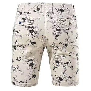 Pantalones Cortos Bermuda para Hombre, Estilo Casual, Cintura Media Elástica, 100% Algodón Canvas Ecológico, con Cordón Ajustable y Bolsillos de Tela Tejida - Product Image 3
