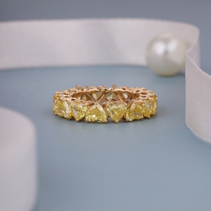 Anillo de Diamante de Diseño de Lujo con Certificación IGI y Claridad VVS, Corte Corazón, Diamante Creado en Laboratorio, Oro Blanco, para Mujer, de la India - Product Image 4