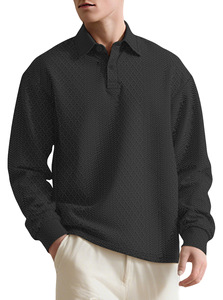 China Bangladesh Factory Price OEM Customized Logo Embroidery Knitted Casual Solid Color Men for <b>Shirt</b> - Product Image 2