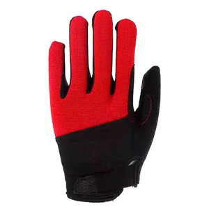 Gants de travail en cuir de chèvre assemblé avec dos en tissu coton interlock respirant, gants de conduite en cuir confortables pour la sécurité des mains - Product Image 2