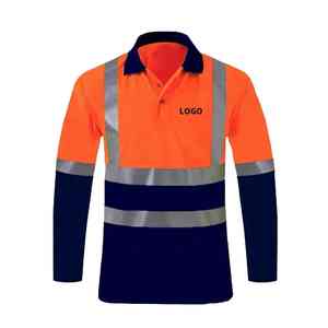 Camiseta Polo de Seguridad de Poliéster al por Mayor OEM, Reflectante, Manga Larga, Ropa de Trabajo, Logotipo Personalizado, Alta Visibilidad, Unisex, Impresión Digital - Product Image 4