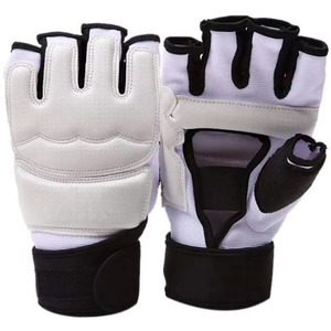 Guantes de Boxeo MMA de Cuero Duradero de la Mejor Calidad con Cierre para Entrenamiento de Fitness, Sparring y Grappling, Unisex - Product Image 1
