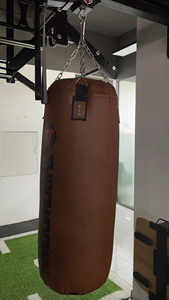 Sac de frappe lourd Fairtex en cuir noir, rembourré en coton durable, avec fermeture à lacets, pour adultes, en EVA – Vente en gros - Product Image 2