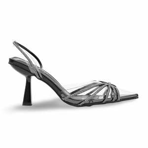 Open Back WN5370 Pompes de couleur noire - Product Image 4