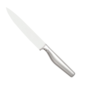 Couteaux utilitaires en acier inoxydable avec manche ergonomique en argent lisse et lame à tranchant fin pour la préparation quotidienne des aliments en cuisine - Product Image 3