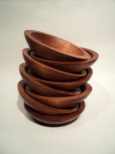 Bol à salade en bois d'acacia tendance, fait sur mesure, écologique, pour fêtes, maison, hôtel, restaurant, vaisselle en bois, bols à salade en acacia - Product Image 3