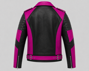 Premium Leather Biker <b>Jacket</b> for <b>Men</b> Classic Moto Style Durable Construction Comfortable Everyday Fashion Wear Front - Product Image 4