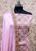 Costume en soie pure Banarasi 3 pièces jaal