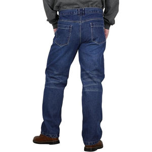 Pantalon FR pour homme, décontracté, en coton lourd 14 oz, pour extérieur et travail, jean ignifuge, protection anti-arc électrique CAT2. - Product Image 2