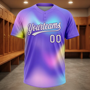 Camisetas de Softbol de Alta Calidad Premium con Dos Botones, Transpirables, de Secado Rápido, 100% Poliéster, Ropa de Béisbol y Softbol Unisex - Product Image 3