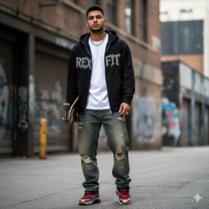 Best Selling <b>Top</b> Manufacturer French Terry Hoodie Embossing Logo Custom Rhinestones Reasonable Prices <b>Distressed</b> Zipper Hoodie - Product Image 1